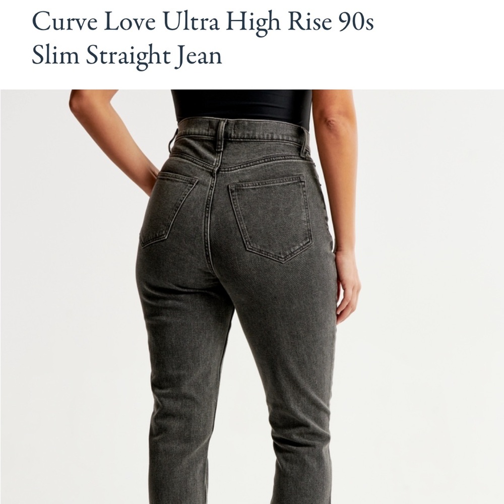 Abercrombie & Fitch Curve Love ‘90s Slim Straight Ultra High Rise